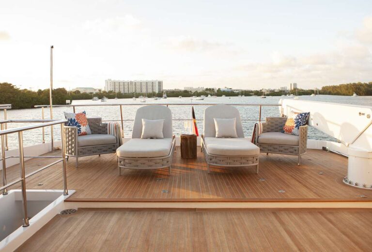 Sun Lounges On The Sun Deck