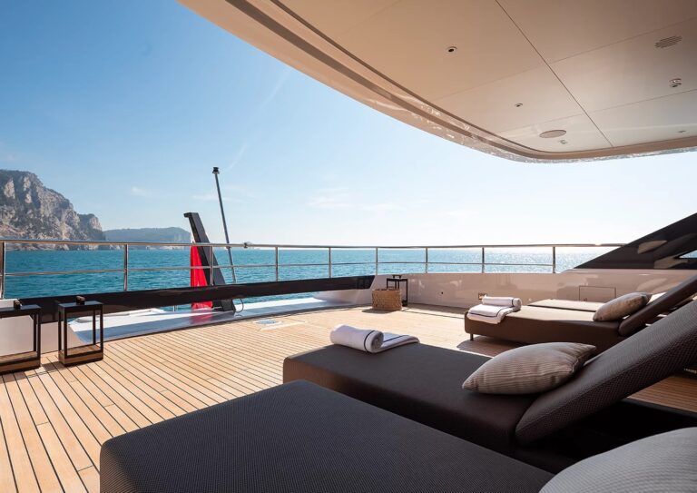 Sunbeds On The Aft Deck