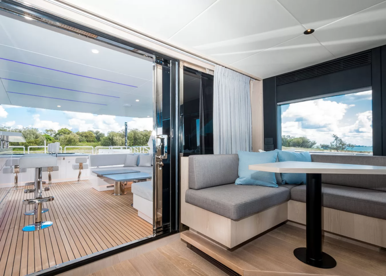 View To Sun Deck From Sky Lounge