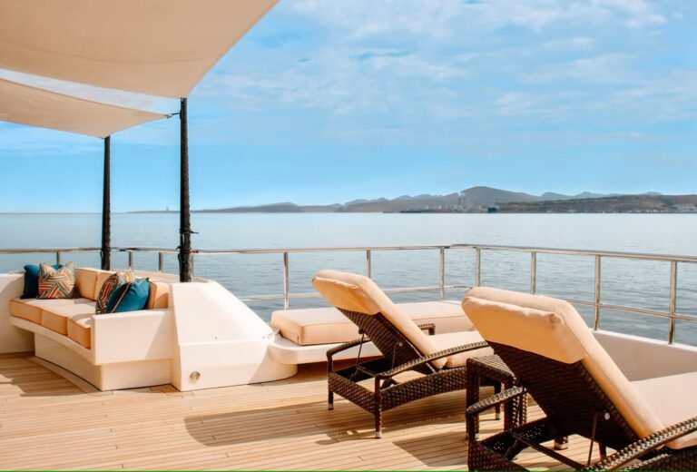 Deck Sun Beds With Amazing Views