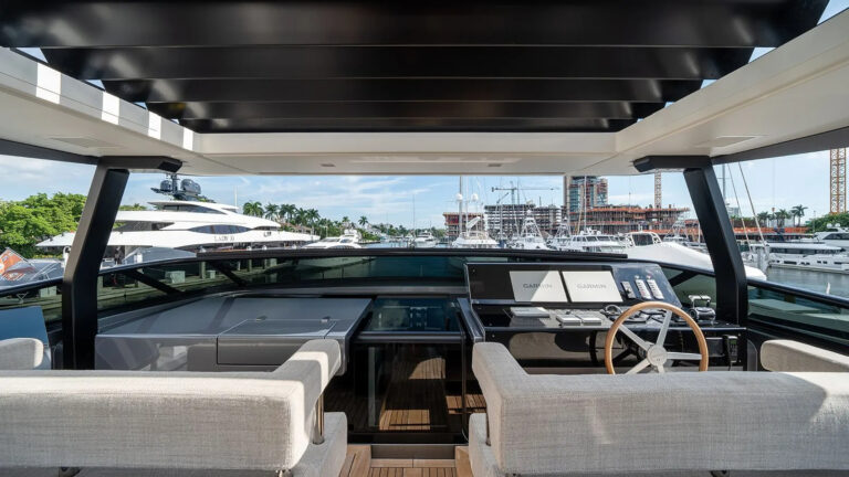 Sun Deck Helm Controls