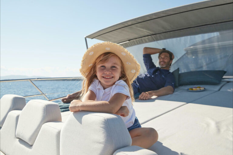 Sun pads On The Foredeck