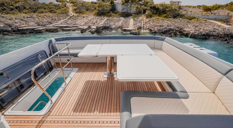 Sun Deck Aft Dining Setting