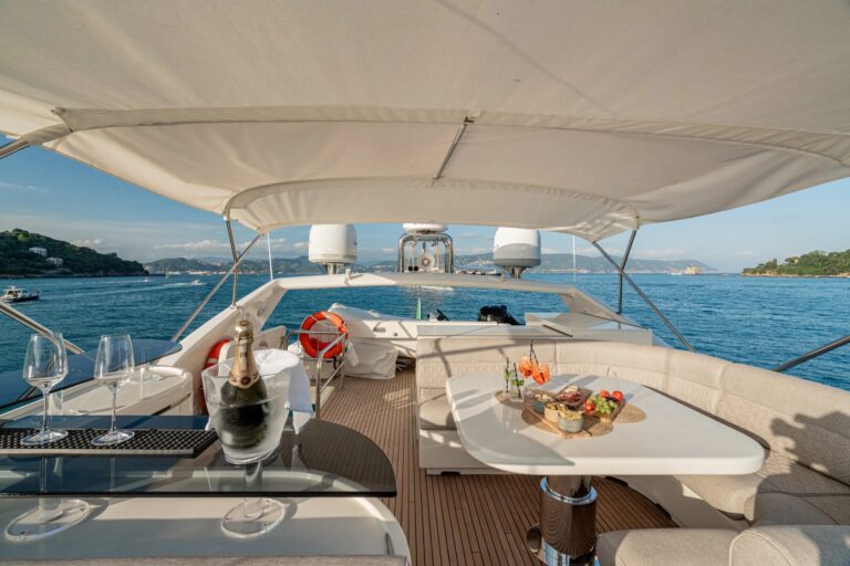 Sun Deck With Table Set Up