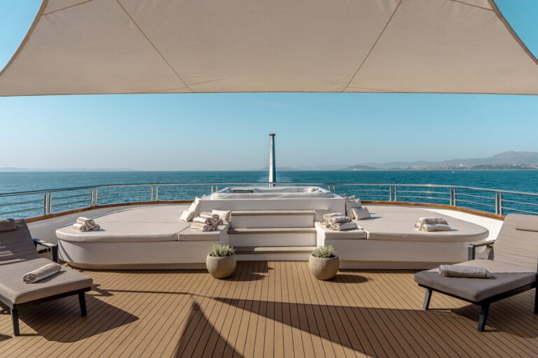 Sun Deck View Across The Jacuzzi