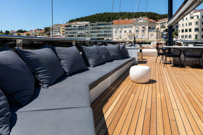 Lounge Furnishings On Sun Deck
