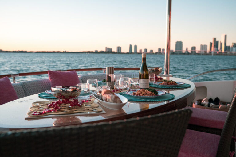 Main Deck Aft Set For Dinner