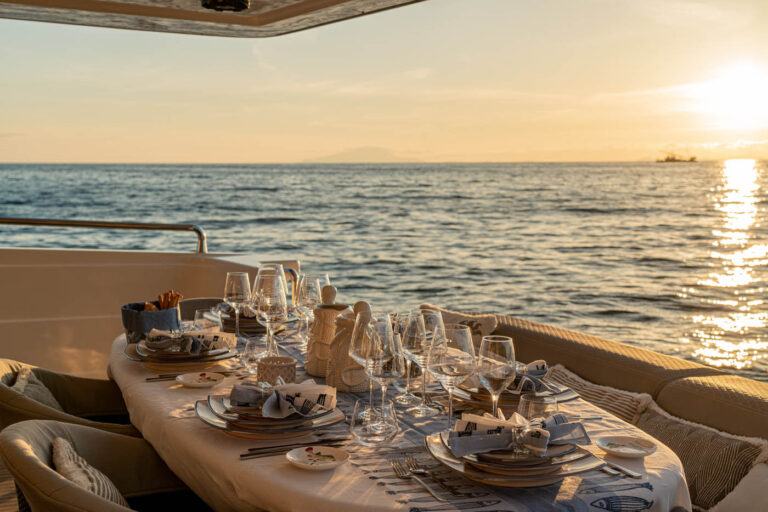 Main Deck Dining At Sun Down