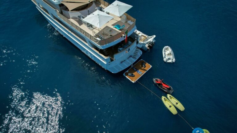 Stern View With Water Toys