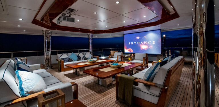 Upper Deck Cinema At Night