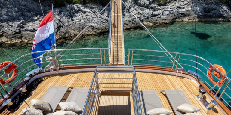 Sun Loungers On Main Deck