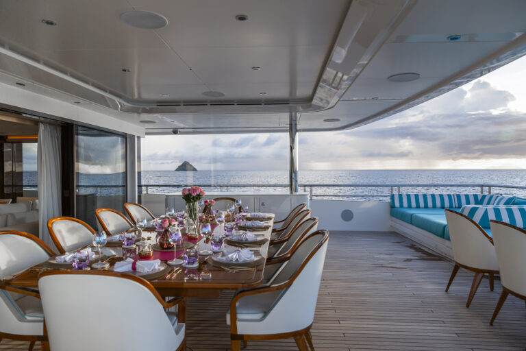 Owner's Deck Aft Dining