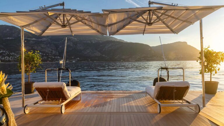 Sun Beds On Lower Deck