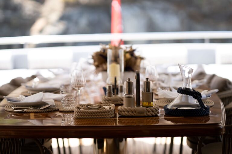 Upper Deck Dining Table Set Up