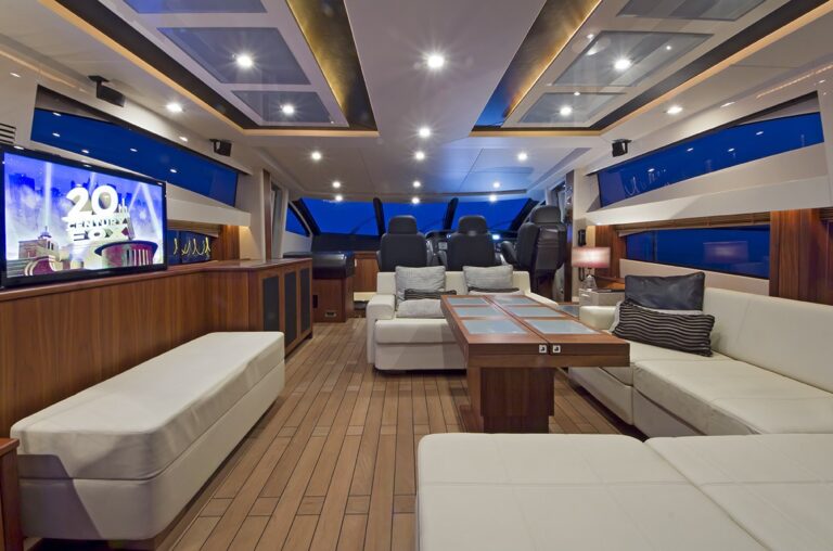 Inside Aboard Yacht AQUA BLUE IRELAND