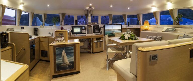 Salon and galley