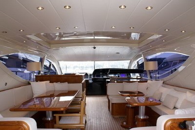 Open Saloon On Board Yacht LADY SPLASH