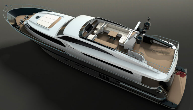 26m superyacht Continental III - upview