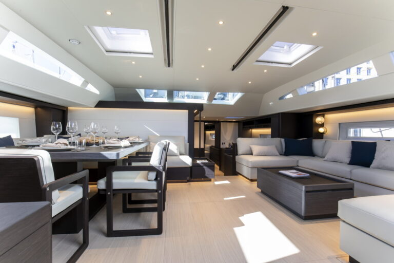 Exquisitely stylish main salon