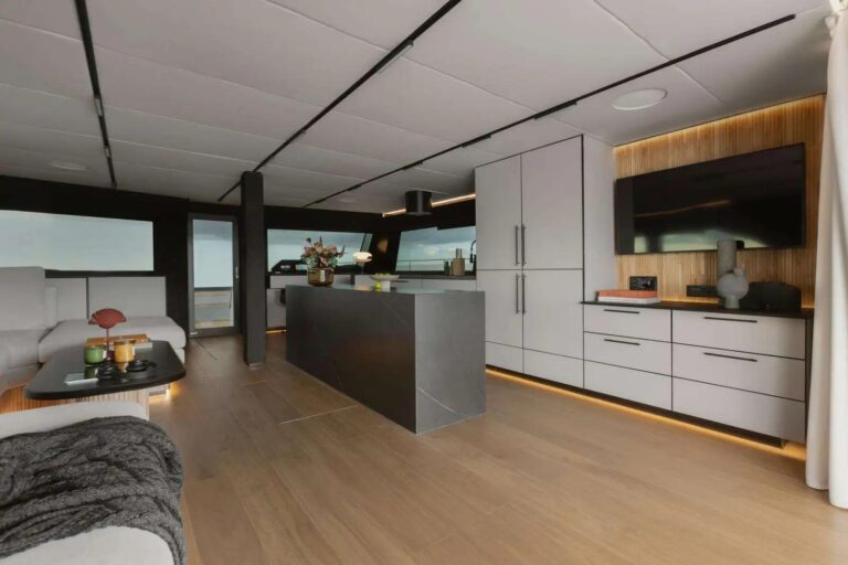 Stunning contemporary open galley