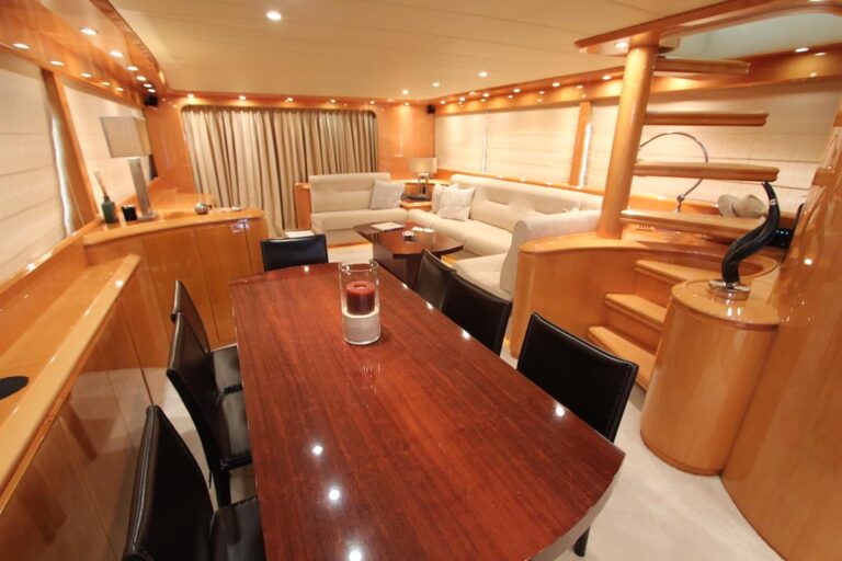 Internal access to flybridge