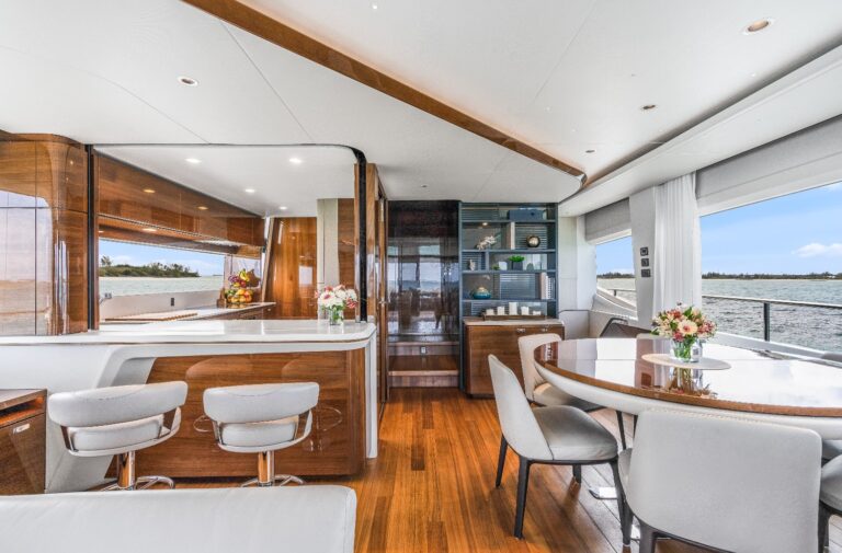 Main salon semi open galley