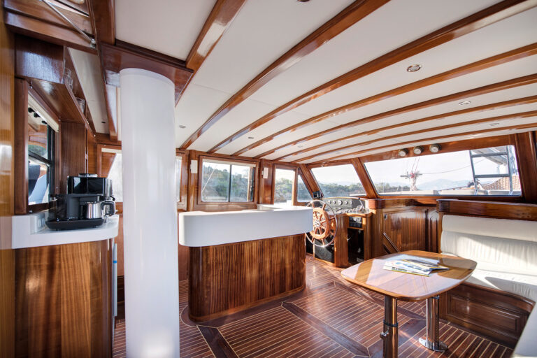 Main salon view forward