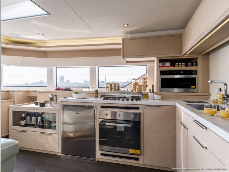 Main salon open galley