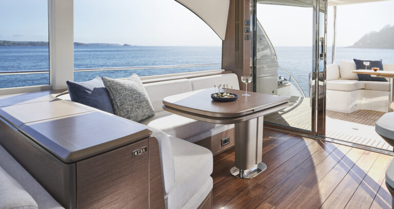 Main saloon leading to aft deck