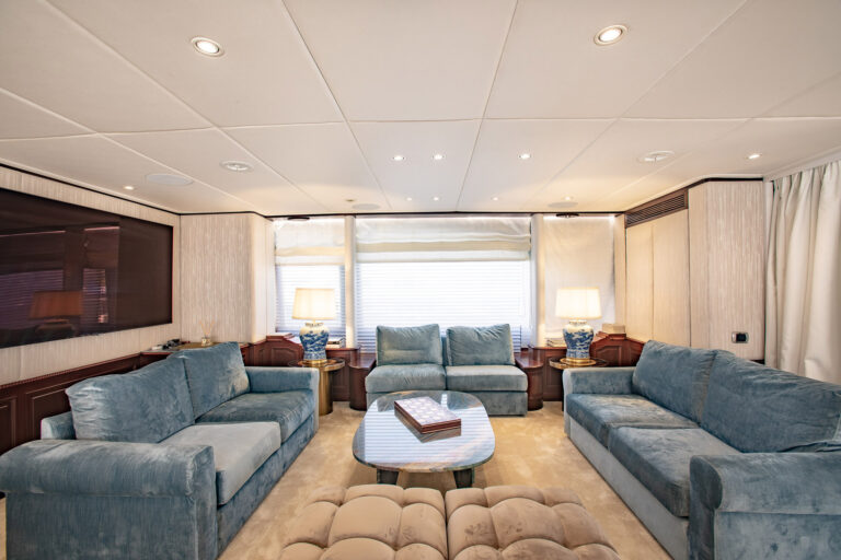 Sky lounge with sumptuous sofas
