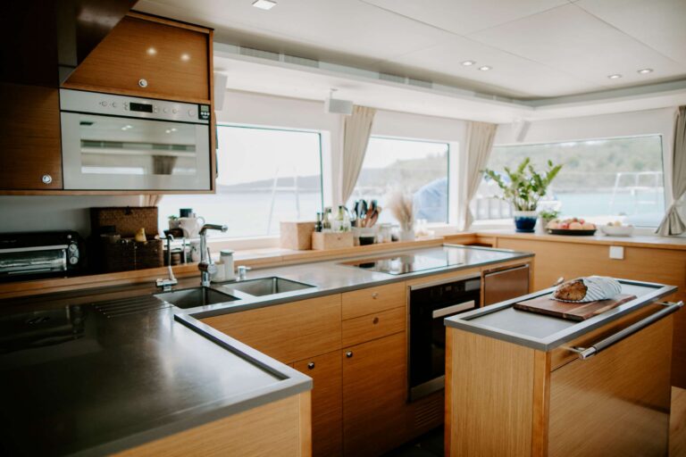 Sailing Catamaran EBB & FLOW Galley