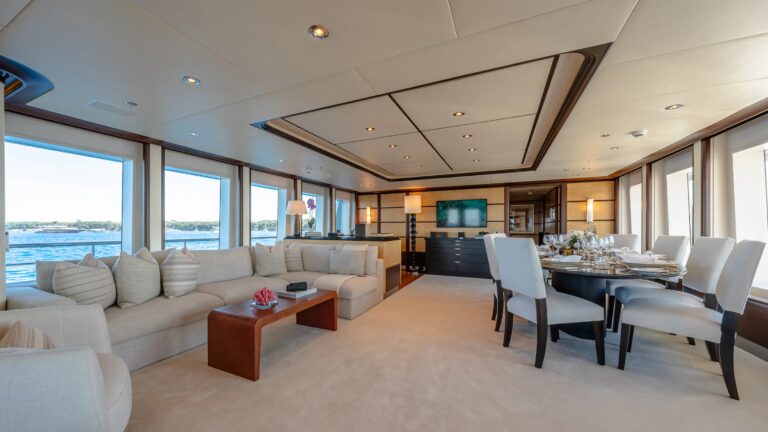 Salon And Formal Dining On Main Deck