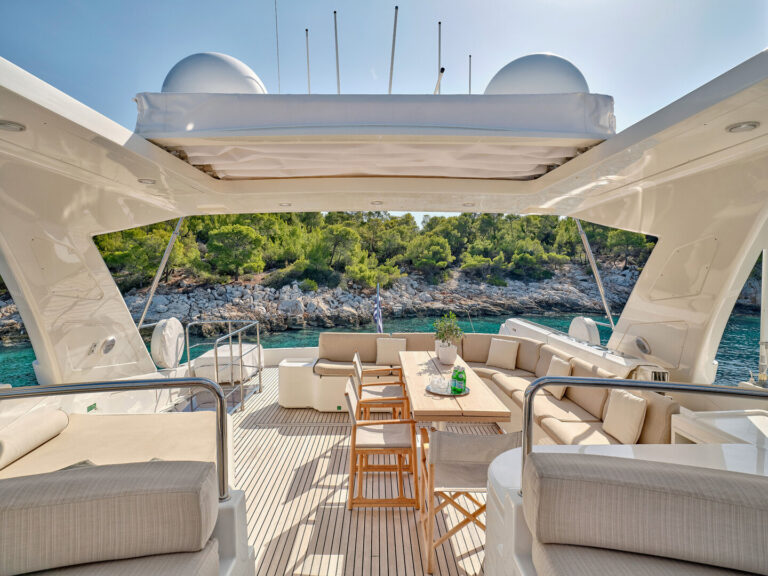 Lounge And Dining On Flybridge Deck