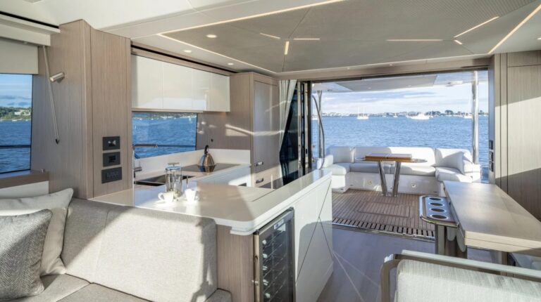 Main Salon Aft With Integrated Galley