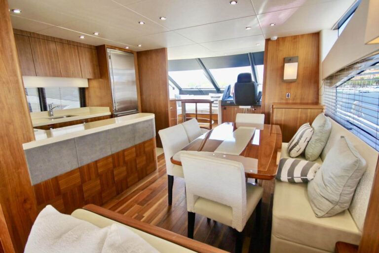 Main Salon Dining And Galley