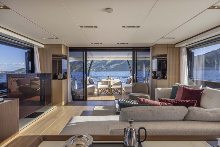 Main Salon View Out To Aft Deck