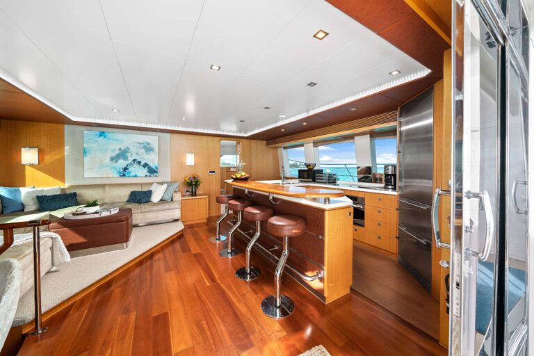 Motor Catamaran INDIGO Main Salon