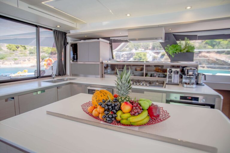 Open Galley In The Main Salon
