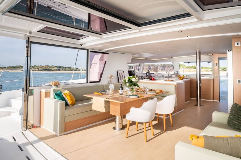 View From Aft Deck Into Main Salon