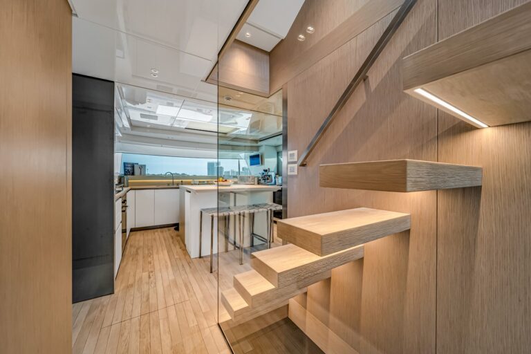 Floating Stairs And View Into The Galley