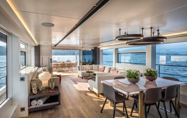 Main Salon Dining View Aft