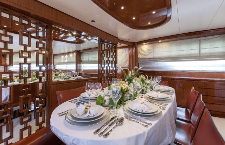 Main Salon Dining Table Details