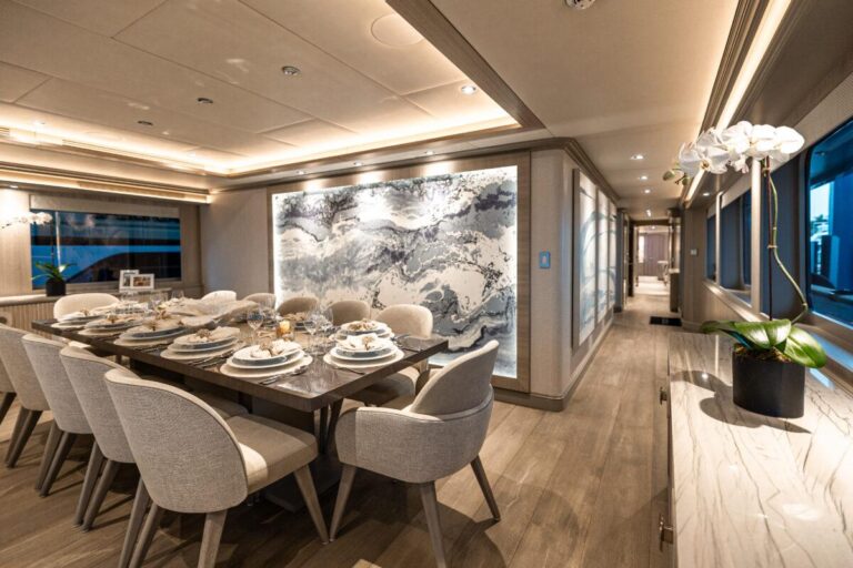 Main Salon Dining View Forward
