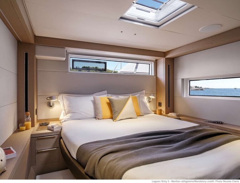 Sailing Catamaran AURA Port Aft Cabin