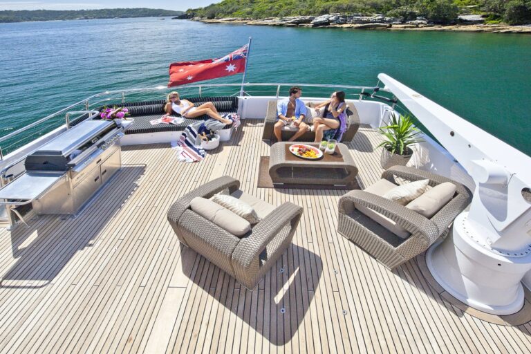 Upper sundeck seating