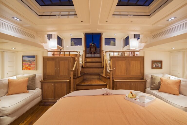 32 Royal Huisman Pumula Yacht - Owners cabin - Photo by Cory Silken