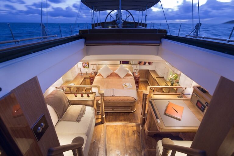33 Royal Huisman Luxury superyacht Pumula - Owners Cabin- Photo by Cory Silken
