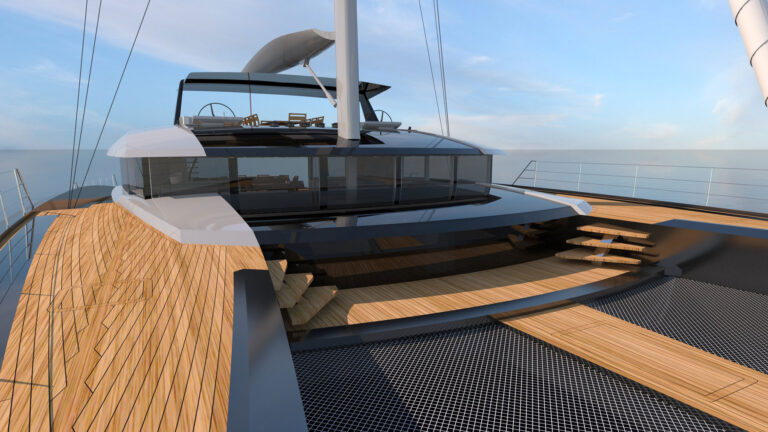 33m RUIYING Catamaran Detail Rendering