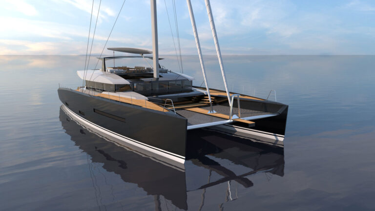 33m RUIYING Catamaran Forward View