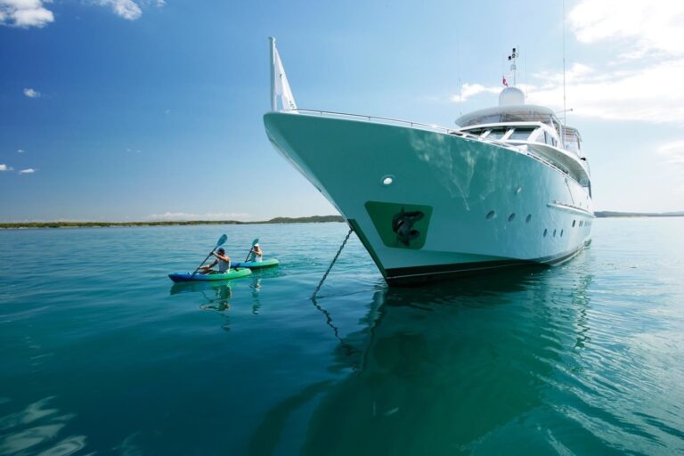 Moored Aboard Yacht EMERALD LADY